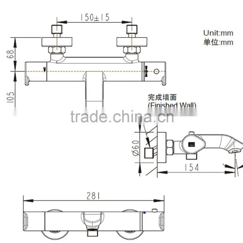 Thermostatic Shower Mixer Water Filter Bathroom Faucet