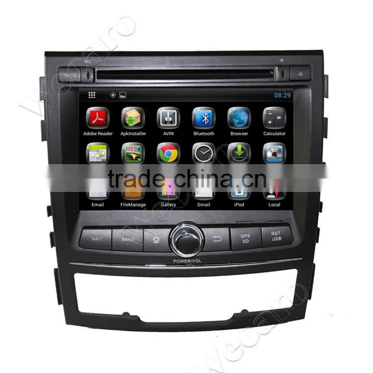 Wecaro android 4.4 car radio 3g dvd gps for ssangyong korando