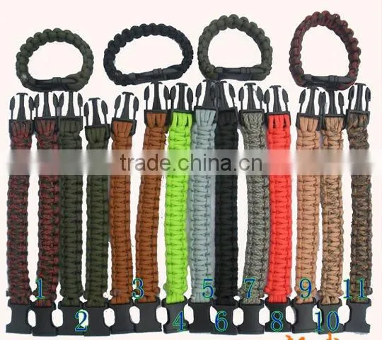 Fashion paracord survival bracelet uses