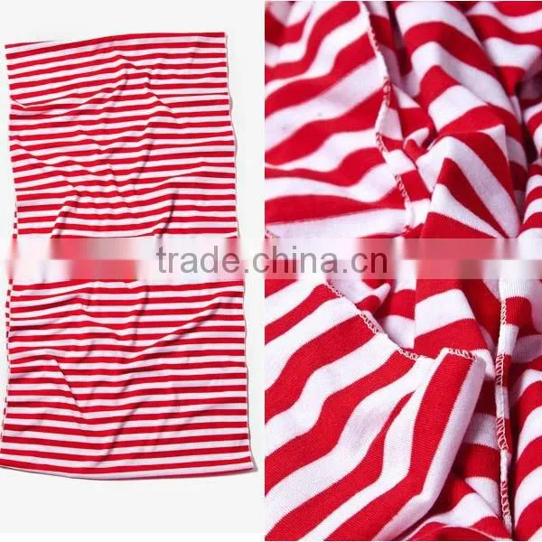 Wholesale Neon Striped Women Loop Infinity Circle Scarf
