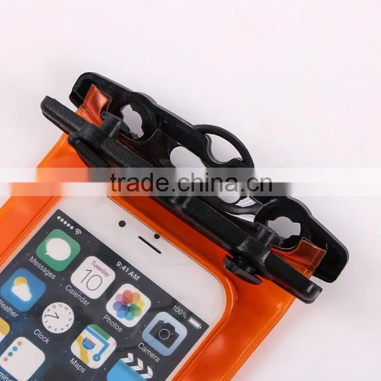 Case for iPhone 6s/6s plus Fashion Summer Mobile Phone PVC Waterproof Bag With waist belt and lanyard yellow