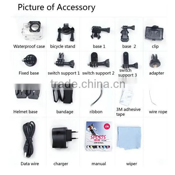 Underwater video camera fishing,hd 1080p sport video camera dv,hd video camera professional