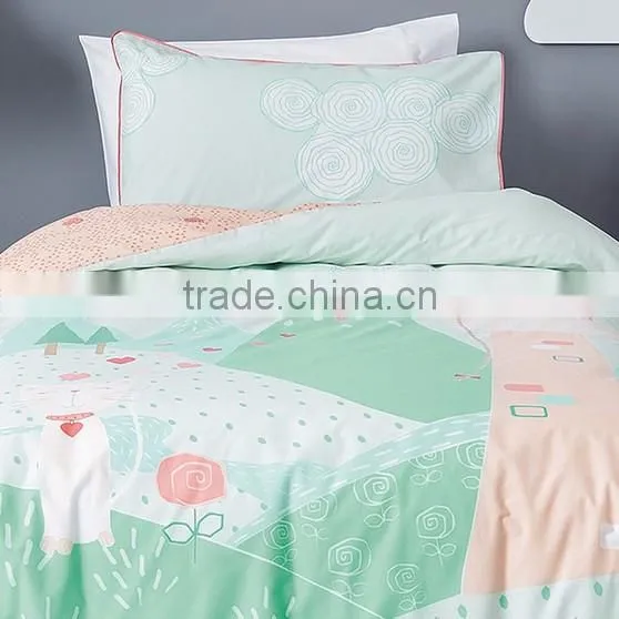 100% Cotton Cheap Custom Soft Home Bedding Set
