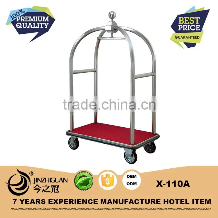Heavy load capacity hand trolley,foldable hotel baggage trolley(X-117)