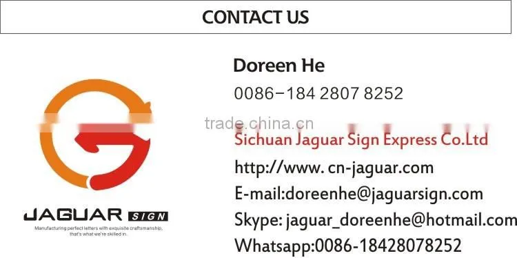 New Custom Metal 3D Chrome Letters & Numbers Outdoor backlit letter for shopping
