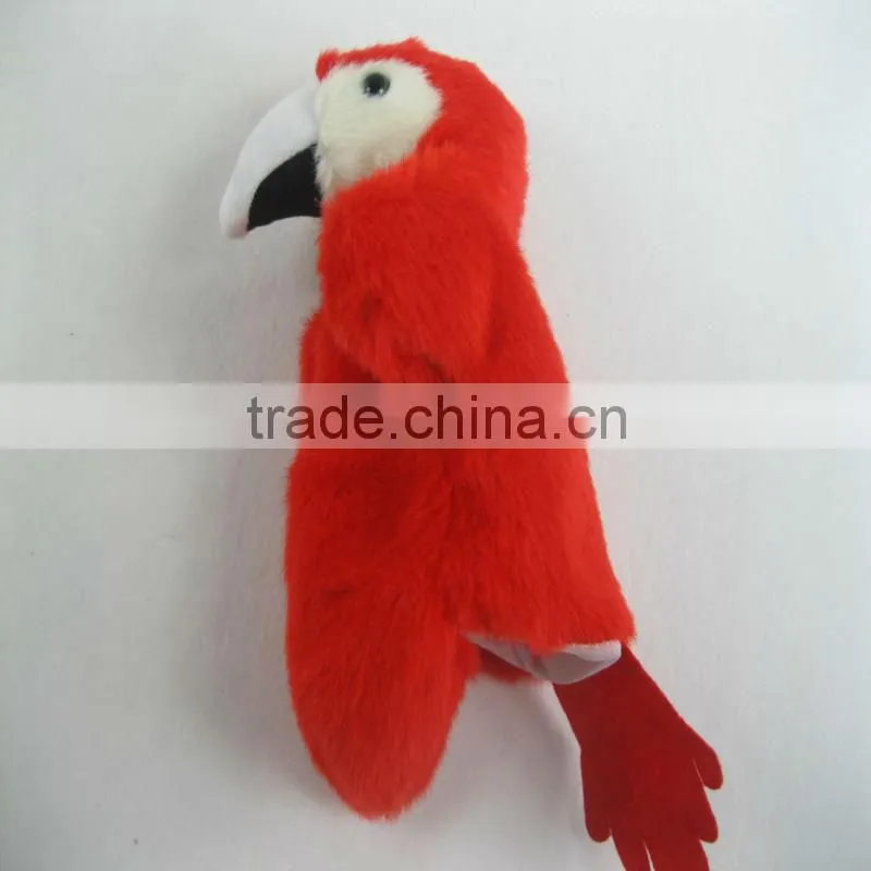 Funny plush frog hand puppet