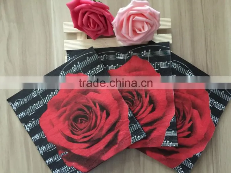 Free design Wedding decoration table paper napkin