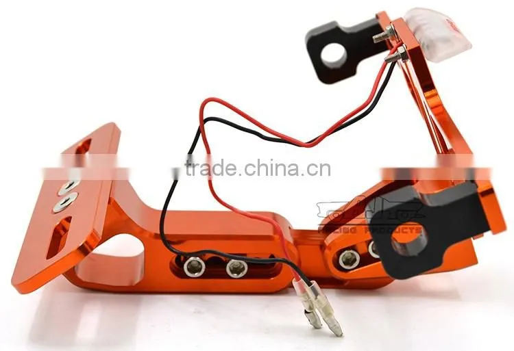 BJ-LPL-039 Recommended Universal Street Bike Aluminum License Plates Bracket with LED
