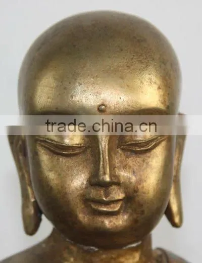 Chinese Bronze Gild Cloisome Buddha / Monk
