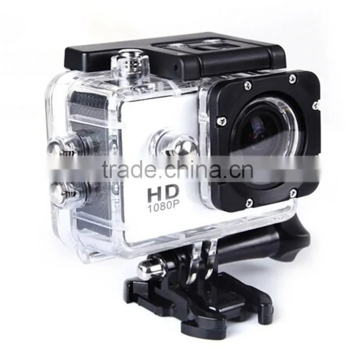 Factory Wholesale Waterproof Full HD 1080p Sport DV Action Camera 12MP 1.5 inch LCD screen 170 degree angle
