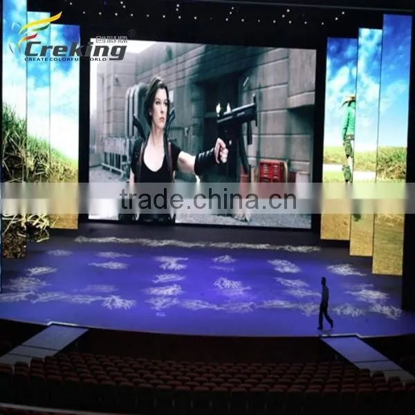 Alibaba hot saling p10 indoor full color stairway led video screen/High strength SMD p10 led decoration screen