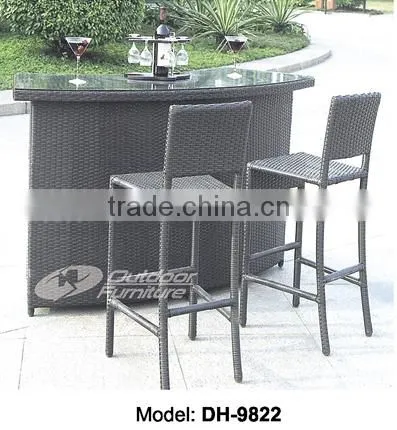 Home Bar Furniture / Outdoor Bar Table / Seaside Wicker Bar Stool