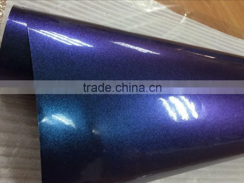 Chameleon glitter wrap film for car body decoration 1.52*20M/Roll