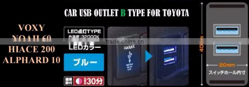 USB CAR SOCKET Exclusive For NissanN DUSTPROOF COVER Battery Adapter iphone