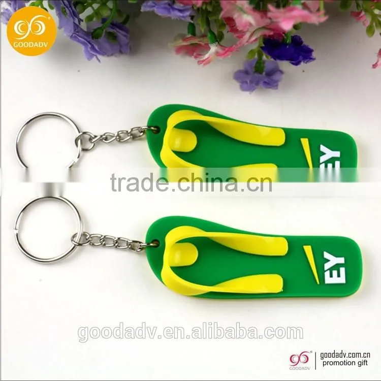 Manufacturer wholesale customized cheap soft rubber keyring