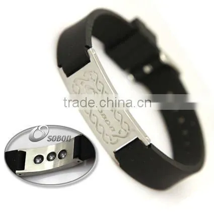 stainless steel fashion balance bracelet with magnetic