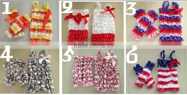 hot sale cotton printed christmas baby rompers wholesale
