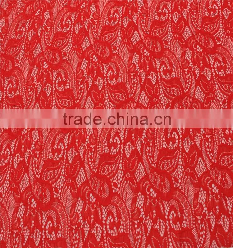 Jacquard nylon spandex african guipure lace fabric
