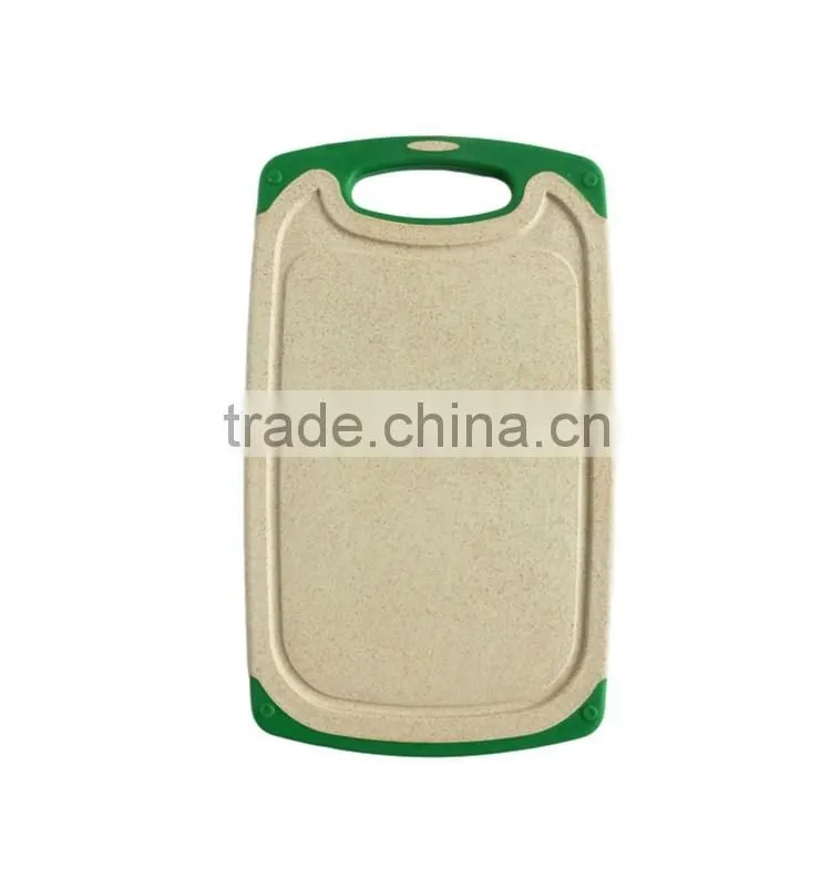 2016 new design eco friendly plastic bamboo fiber cutting board set
