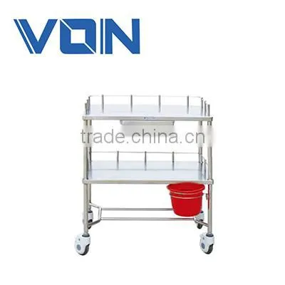 FC-17 Stainless steel Medical equipment hospital crash cart medical trolley