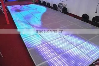 2016 China Cheap Beam Effect DMX 1*1m 3D LED Dance Floor Tile Stage Lighting For Sale Christmas Decorative DJ Disco Party