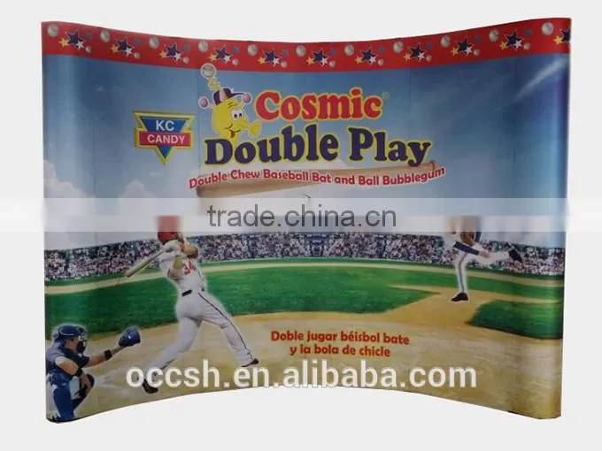 Trade Show Backdrop Pop Up Stands Luxury Aluminum Pop Up Display Banner PVC Print