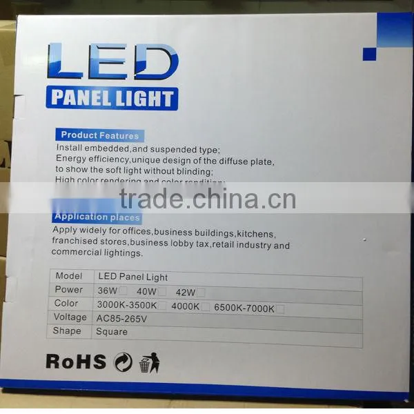 Factory hot sell surface mounted 40W 600x600mm panel led light