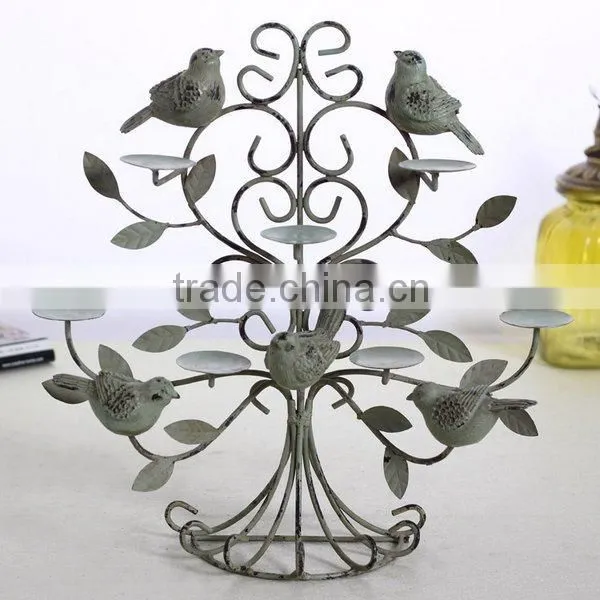Wholesale Traditional columnar type candle holders/Retro and Europe resin home decor candle holder for wedding centerpieces