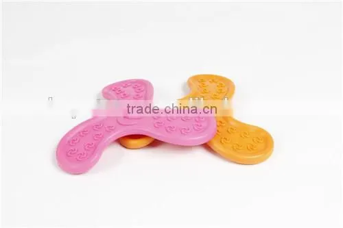 Funny and Cute Dog TPR Frisbee pet training toy dart shape