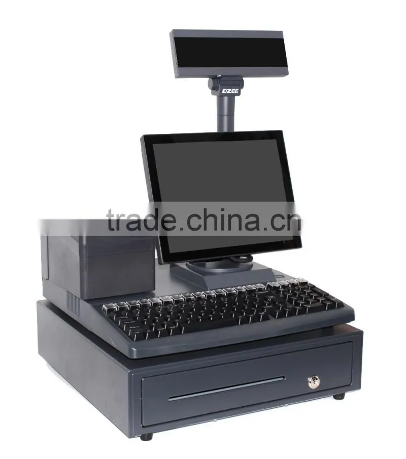 Bizsoft DZ-D280 12'inch All in one programmable pos terminal with printer and cash drawer