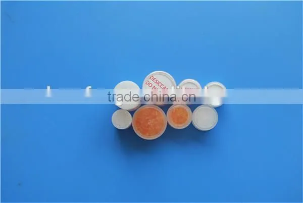 Self indicating silica gel orange desiccant silica gel color changed to green