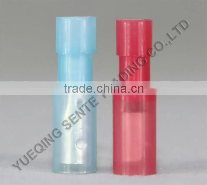 Nylon bullet-shaped electric wire end terminal