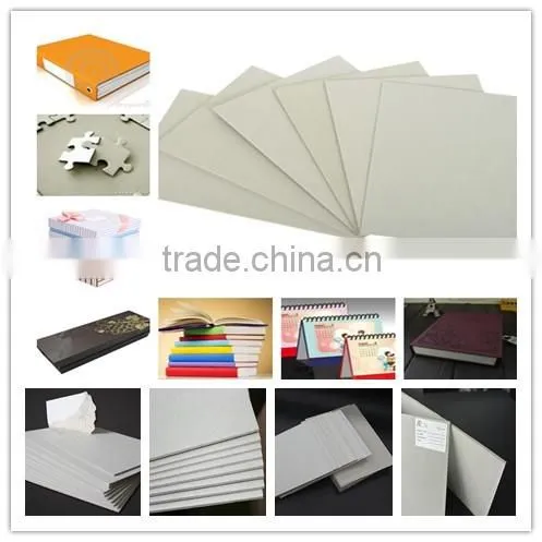 Anti-Curl laminated cardboard paper 2mm 1200 gsm thickness paperboard