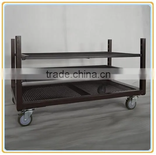 NEW STYLE! khockdown flower show rack, metal flower tables