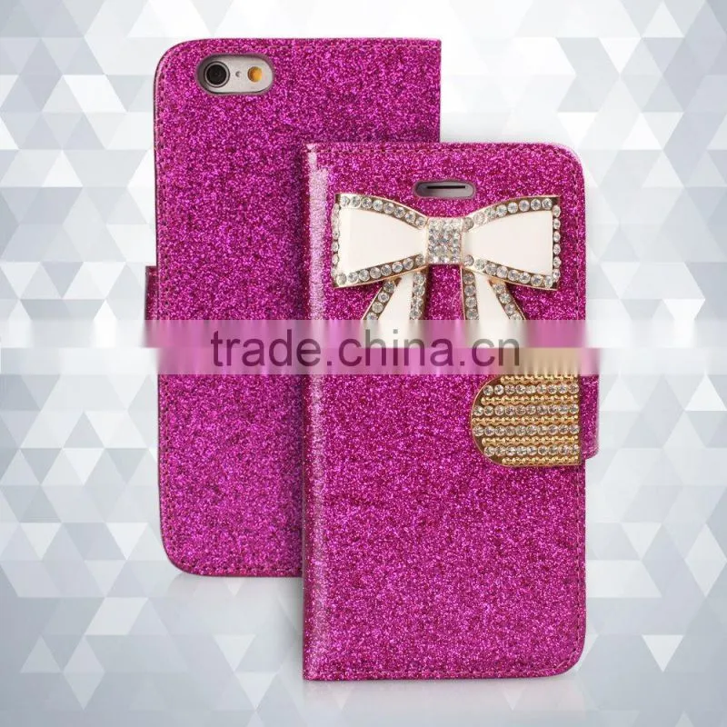 for iphone 6 wallet case ,wholesale flip leather case for lady for iphone 6 plus
