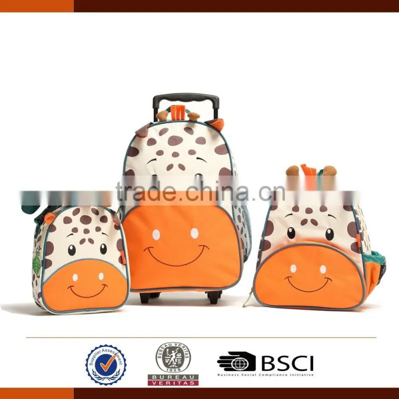 Detachable Cartoon Trolley School Bags for Kids