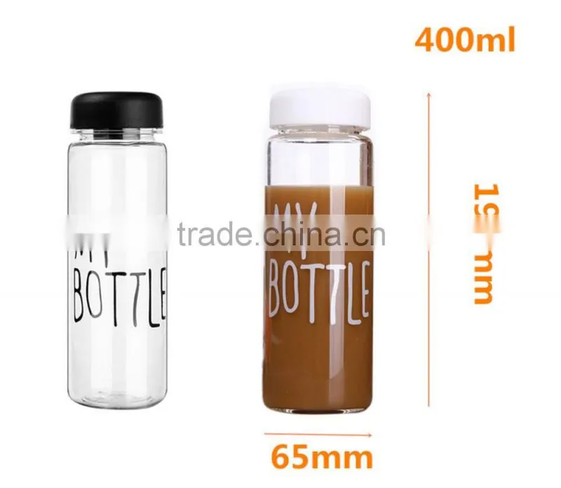 14oz High quality stocked eco-friendly feature bpa free custom glass bottle