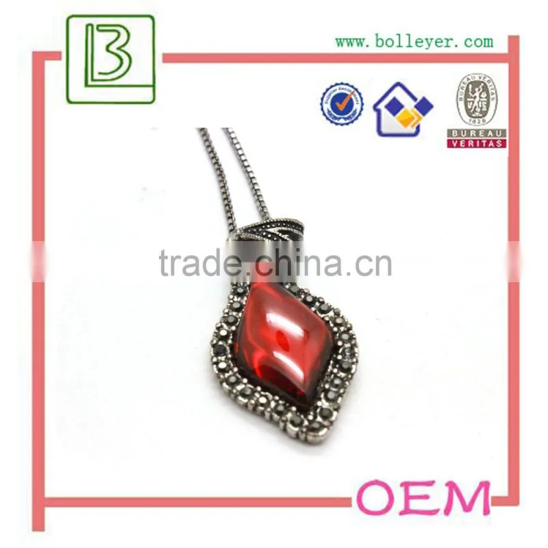 H0t Sale Fashionable Imitation Artificial Ruby Necklace