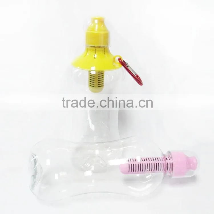 Shenzhen Wholesale 550ML BPA free Filter Bottle with Gfit Box