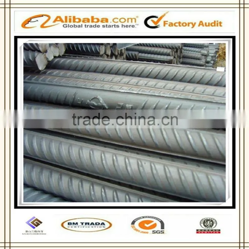 tangshan factory manufacterer HRB400 iron rod deformed steel bar CHEAPEST PRICE