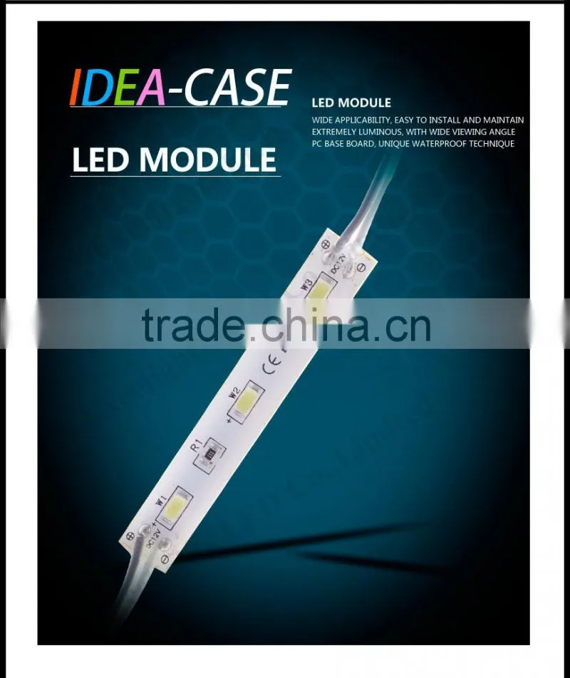 Factory sales 12V DC 0.72W 3 chips led module 5630