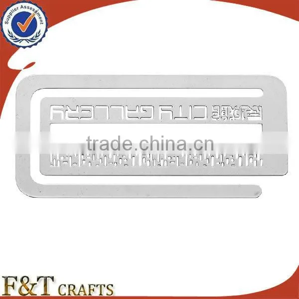 china custom personalized gifts promotional metal bookmark for books