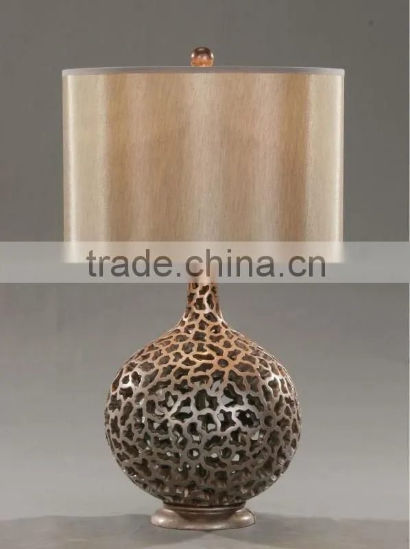 2015 Silver art table lamp/light for decoration indoor with UL