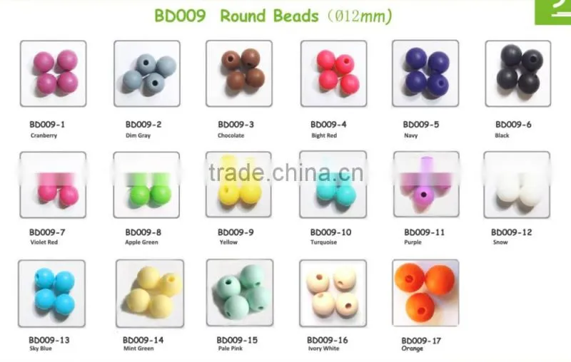 Silicone beads/Wholesale Cheap Round Silicone Loose Beads