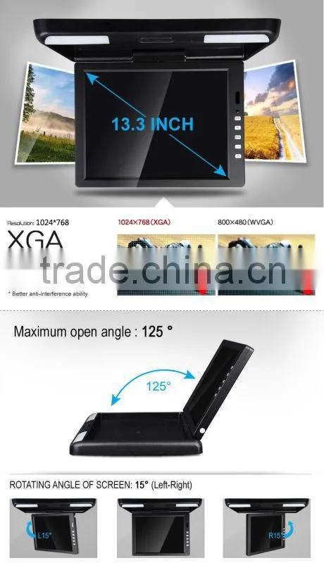 EONON L0134 13.3" Flip Down Car Monitor