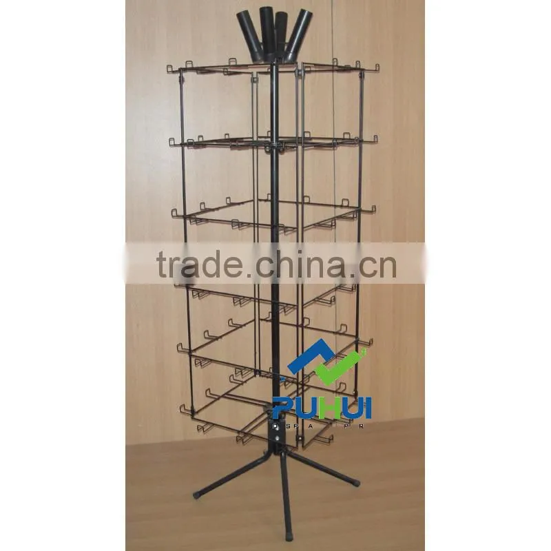 four sides metal rotating balloon display stand with good quality
