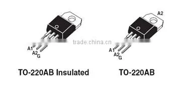 Electronic Components triac BTA12 commercial company