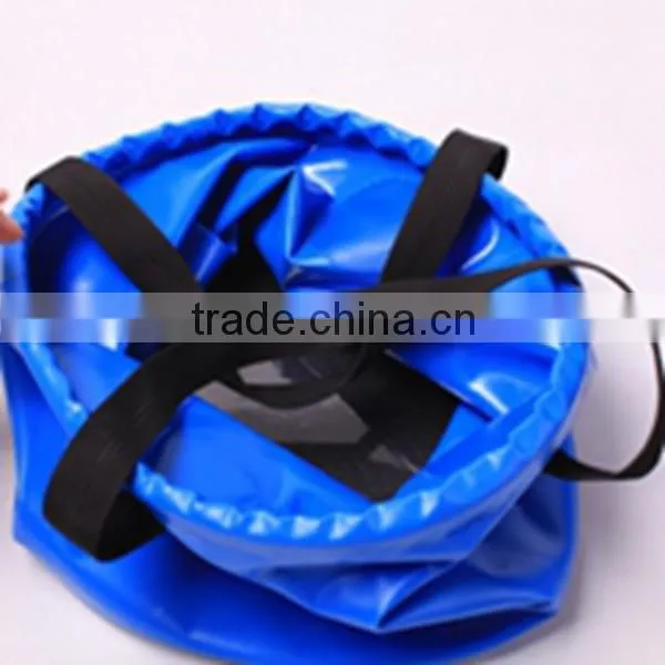collapsible beach cooler ice laundry plastic water fishing foldable folding pvc rubber bucket collapsible with lid