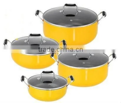 10pcs hard anodized cookware set