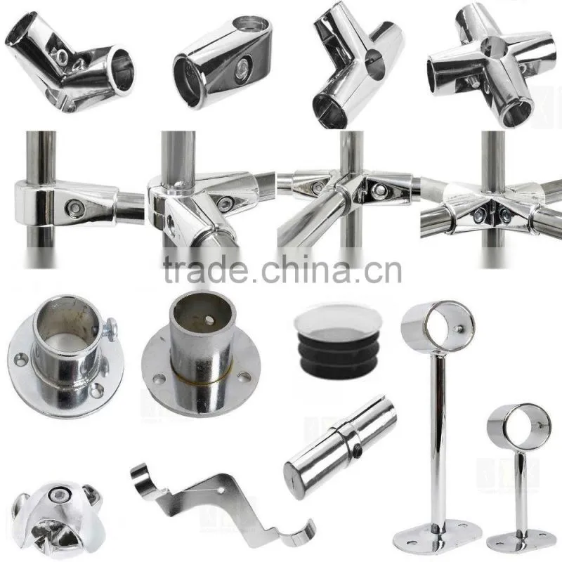 25mm NEW CLOTHES GARMENT RAIL WALK IN WARDROBE CHROME TUBING HANGING RAIL SYSTEMS